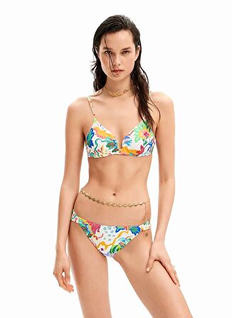 Desigual Beyaz Kadın Bikini Alt 24SWMK11