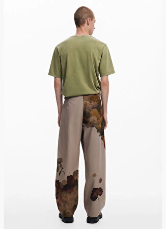 Desigual Bisiklet Yaka Haki Erkek T-Shirt 25SMTK13_MAN KNIT t-shirt SHORT SLE