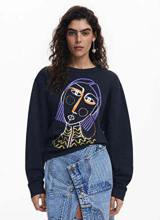 Desigual Denim Etek, M, Mavi