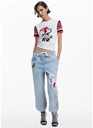 Desigual T-Shirt, S, Beyaz