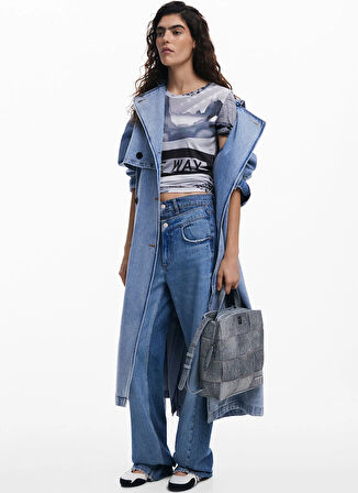 Desigual Mavi Kadın Sırt Çantası BACK_YOKO PU DENIM SUMY MINI