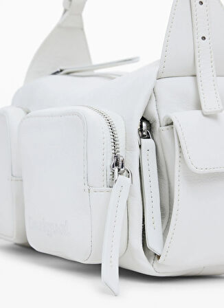 Desigual Deri Beyaz Kadın Omuz Çantası BAG_SAOCO_HABANA MULTIPOCKET MINI
