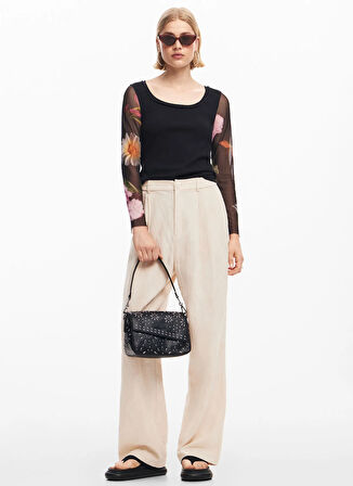 Siyah Kadın Çapraz Çanta BAG_METAL DANDELION_PHUKET MINI