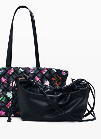 Desigual Siyah - Çok Renkli Kadın El Çantası BAG_ÉCLAT CAHUIL MINI
