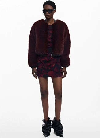 Desigual Standart Bordo Kadın Ceket 25WWEW67