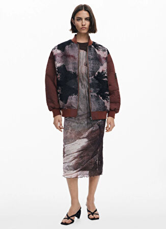 Desigual Standart Kahve Kadın Ceket 25WWEW04