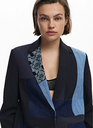 Desigual Siyah Kadın Blazer 25WWEW51