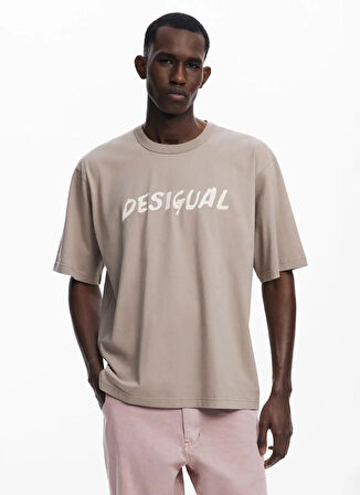 Desigual Bisiklet Yaka Taş Erkek T-Shirt 25WMTK20_TS_VICENTE