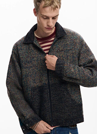 Desigual Regular Fit Kahve Erkek Ceket 25WMEW11_CHAQ_RUSTIC FABRIC