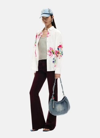 Desigual Mavi Kadın Omuz Çantası 26SAXD055005