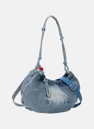 Desigual Mavi Kadın Omuz Çantası 26SAXD055005