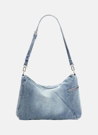 Desigual Mavi Kadın Omuz Çantası 26SAXD275005