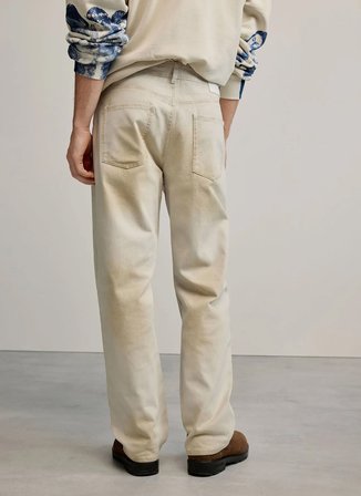 Desigual Kahverengi Erkek Regular Fit Denim Pantolon 26SMPW02 PANT_CARPENTER SAND