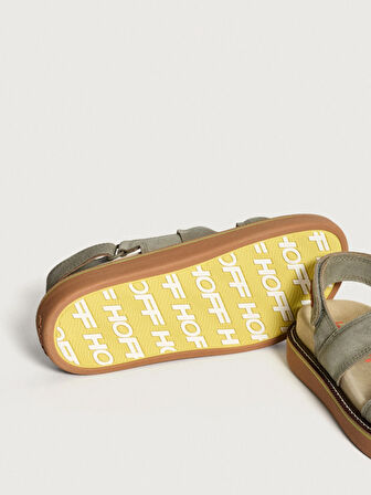 Hoff Deri Haki Kadın Sandalet 12412004