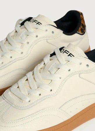 Hoff Beyaz Kadın Deri Sneaker ALLEY OFF WHITE WOMAN