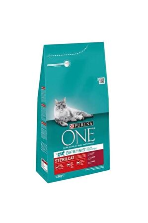 Purina One Sterilised Sığır Etli Kısırlaştırılmış Kedi Maması 1.5 Kg