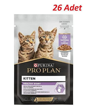 Pro Plan Pouch Sos İçinde Hindili Yavru Kedi Konservesi 85 Gr*26 Adet