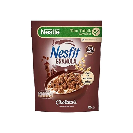 Nestle Nesfit Granola Çikolatalı 300 gr 2 li