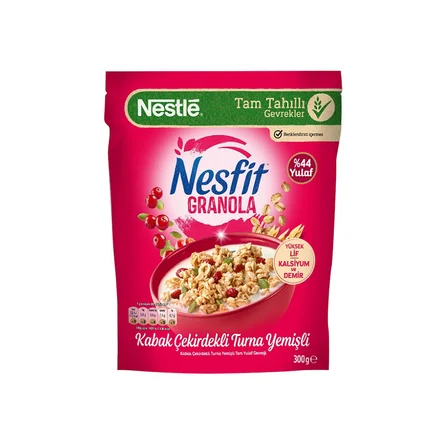 Nestle Nesfit Granola Kabak Çekirdekli Turna Yemişli 300 gr x 2 Adet