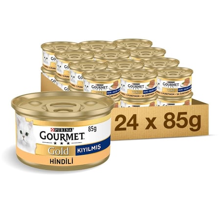 Gourmet Gold Hindili Kedi Yaş Mama 85 Gr 24LÜ