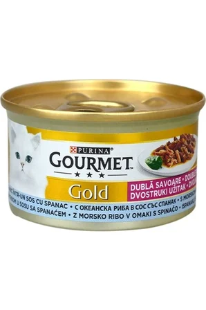 Gourmet Gold Kedi Yaş Maması Balık Ve Ispanak 85 G