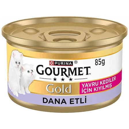 Gourmet Kıyılmış Dana Etli Yavru Kedi Konserve 85 Gr
