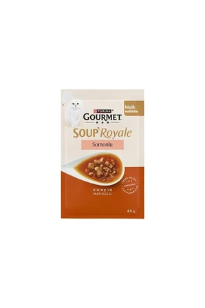 Gourmet Gold Soup Royale Somon Etli Kedi Çorbası 30x45g 