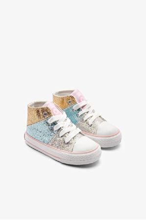 Conguitos Kız Çocuk Bilekli Spor Ayakkabı 27-34 Numara Gümüş