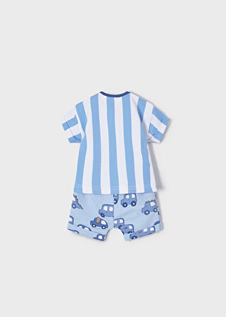 Mayoral erkek bebek yazlık tişört şort 4 lü set 1682