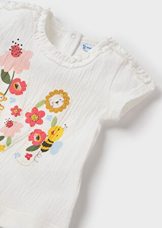 Mayoral kız bebek denim tayt tişört takım 1726