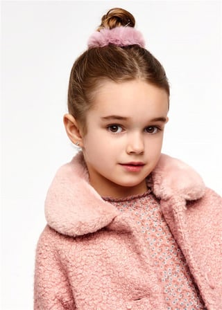 Mayoral Kız Çocuk Kürklü Mont Pembe 4484