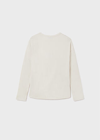 Mayoral kız çocuk uzun kol baskılı tişört 7038