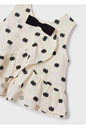 Mayoral kız  çocuk yazlık keten bluz 3140