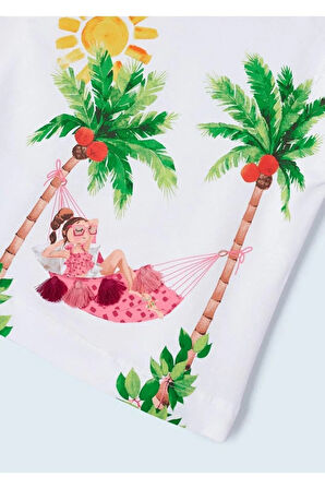 Mayoral Kız Çocuk Yazlık Tişört Şort 2 Li Set 3215