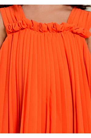 mayoral abel&lula piliseli şifon kız çocuk elbise