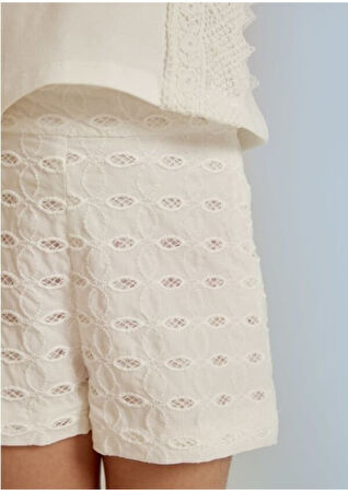 Abel&lula kız çocuk piko nakışlı şort 5231