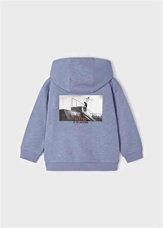 Mayoral Erkek Çocuk Çift Yön Baskılı Kapşonlu Sweatshirt