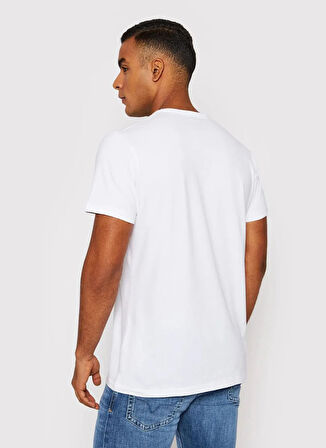 Pepe Jeans Bisiklet Yaka Beyaz Erkek T-Shirt PM508212-800 ORIGINAL BASIC 3 N