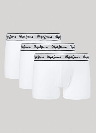 Pepe Jeans Beyaz Erkek Boxer PMU10975 800 PEPE TK 3P