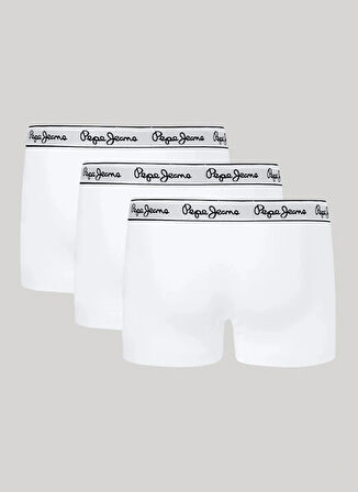 Pepe Jeans Beyaz Erkek Boxer PMU10975 800 PEPE TK 3P