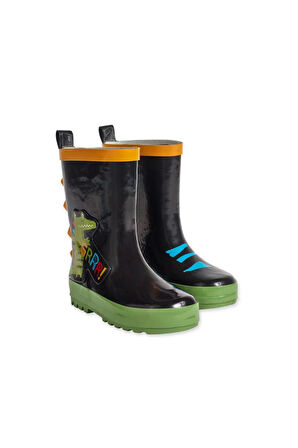 Tuc Tuc Dinozorlu Erkek Bot - Siyah