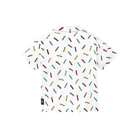 Erkek Çocuk Yarış Arabası Baskılı Gömlek TUC.11367686