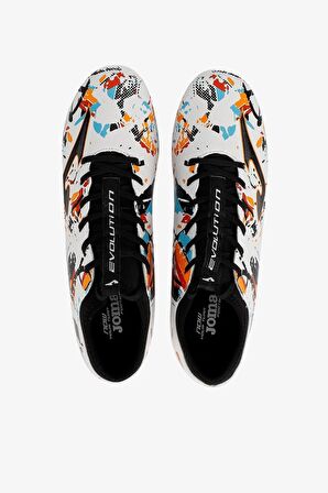 Joma Evolution 2316 White Black Orange Firm Ground Beyaz Erkek Krampon EVOS2316FG