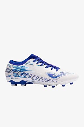 Joma Supercopa 2302 White Royal Firm Ground Beyaz Erkek Krampon SUPW2302FG