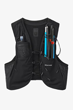 NNormal Race Vest 5L w2 Flasks Unisex Siyah Yelek N1ARV01-001