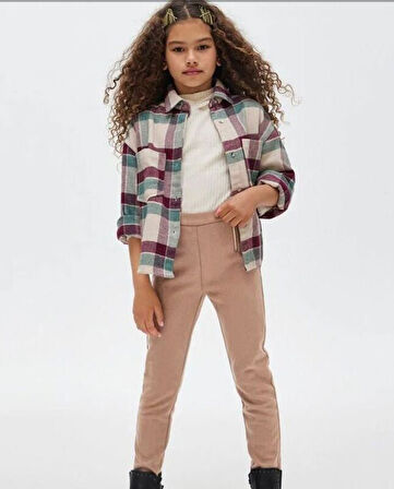 Mayoral kız çocuk likralı parlak pantolon 7506