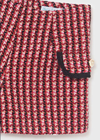 Abel&lula Kız Çocuk Kareli Tüvit Bermuda Şort  5765 