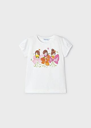Mayoral Kız Çocuk Baskılı Tshirt