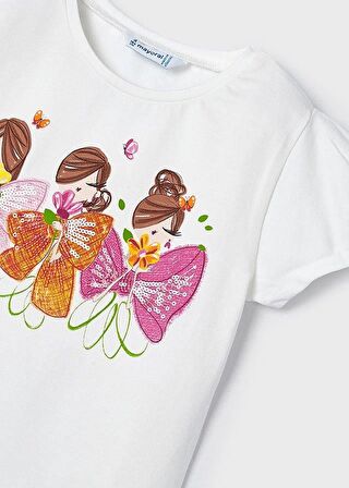 Mayoral Kız Çocuk Baskılı Tshirt
