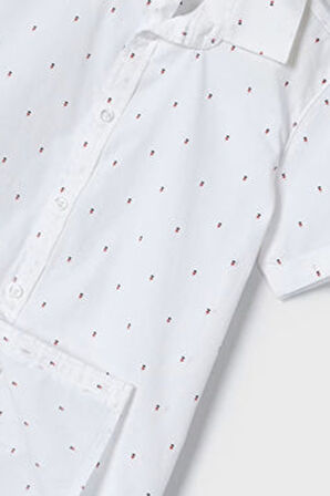 Erkek Çocuk Kısa Kollu T-Shirt - Beyaz | 6 YAŞ